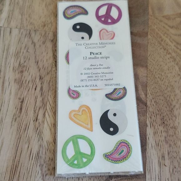 Creative Memories Other - Creative Memories Peace Sticker Accents